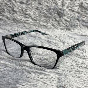 B.U.M. Equipment Discreet Eyeglass Frames Only 52-16-135 Black Blue Clear Unisex